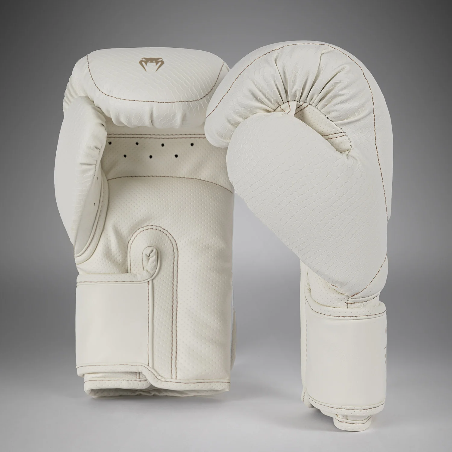 Venum Impact Evo Scales Boxing Gloves - Ivory - Image 3