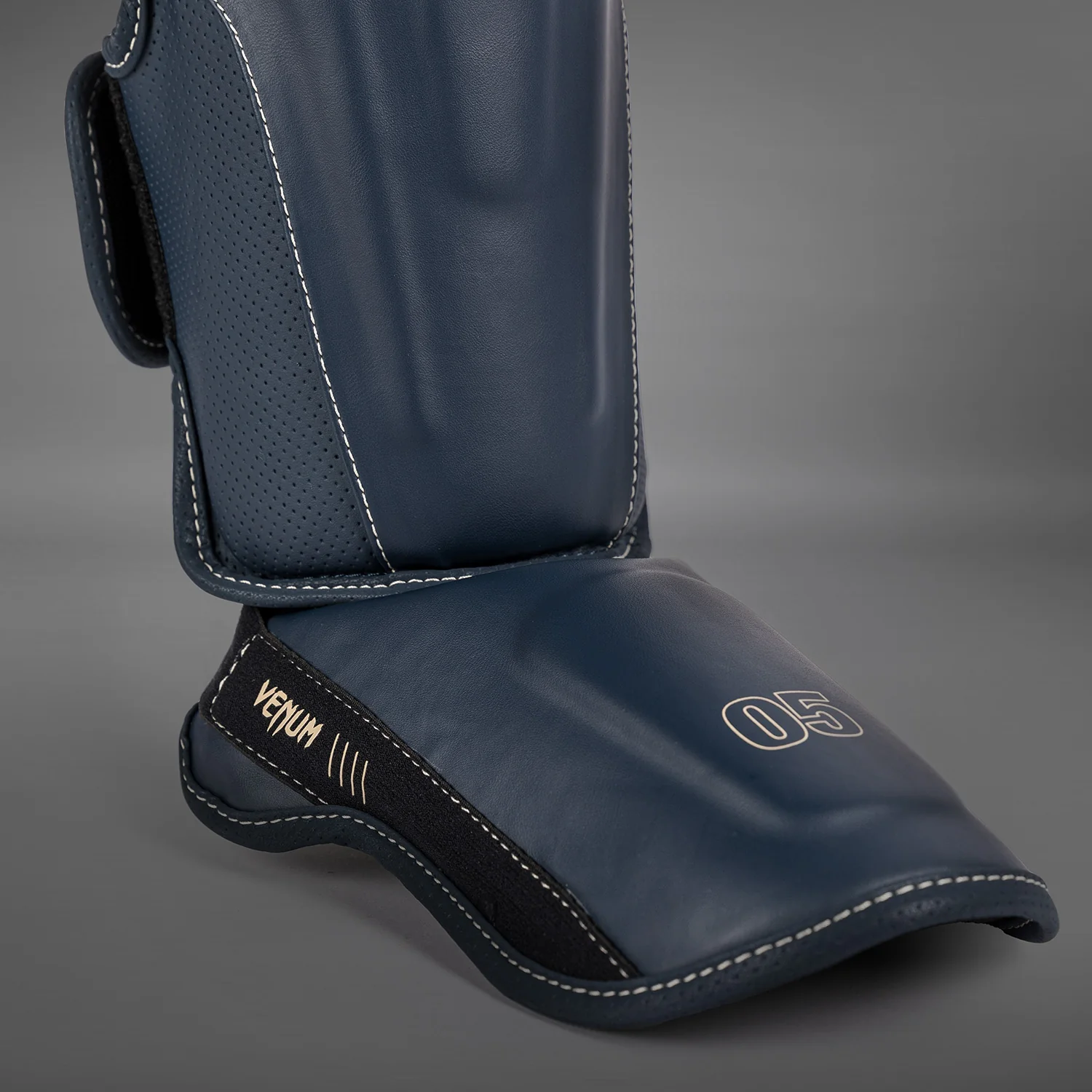 Venum Impact Evo Shin Guards - Icy Blue - Image 2