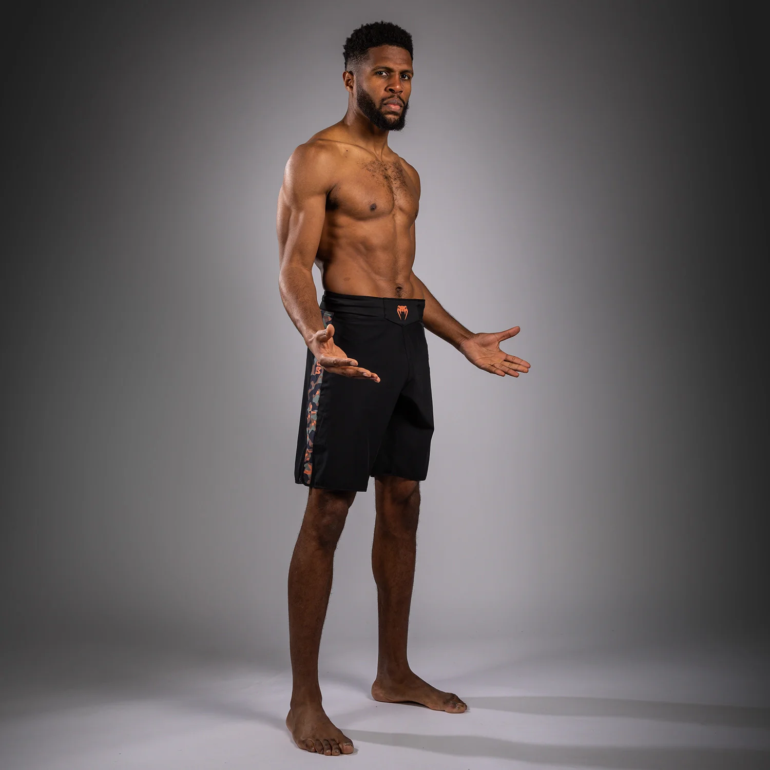 Venum Jungle Ops FightShorts - Black/Khaki Camo - Image 4