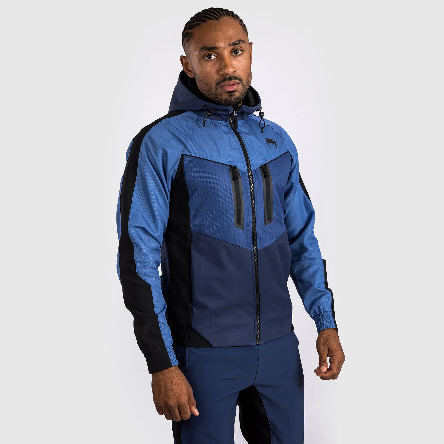Venum Laser 3.0 Track Jacket - Black/Blue - Image 4