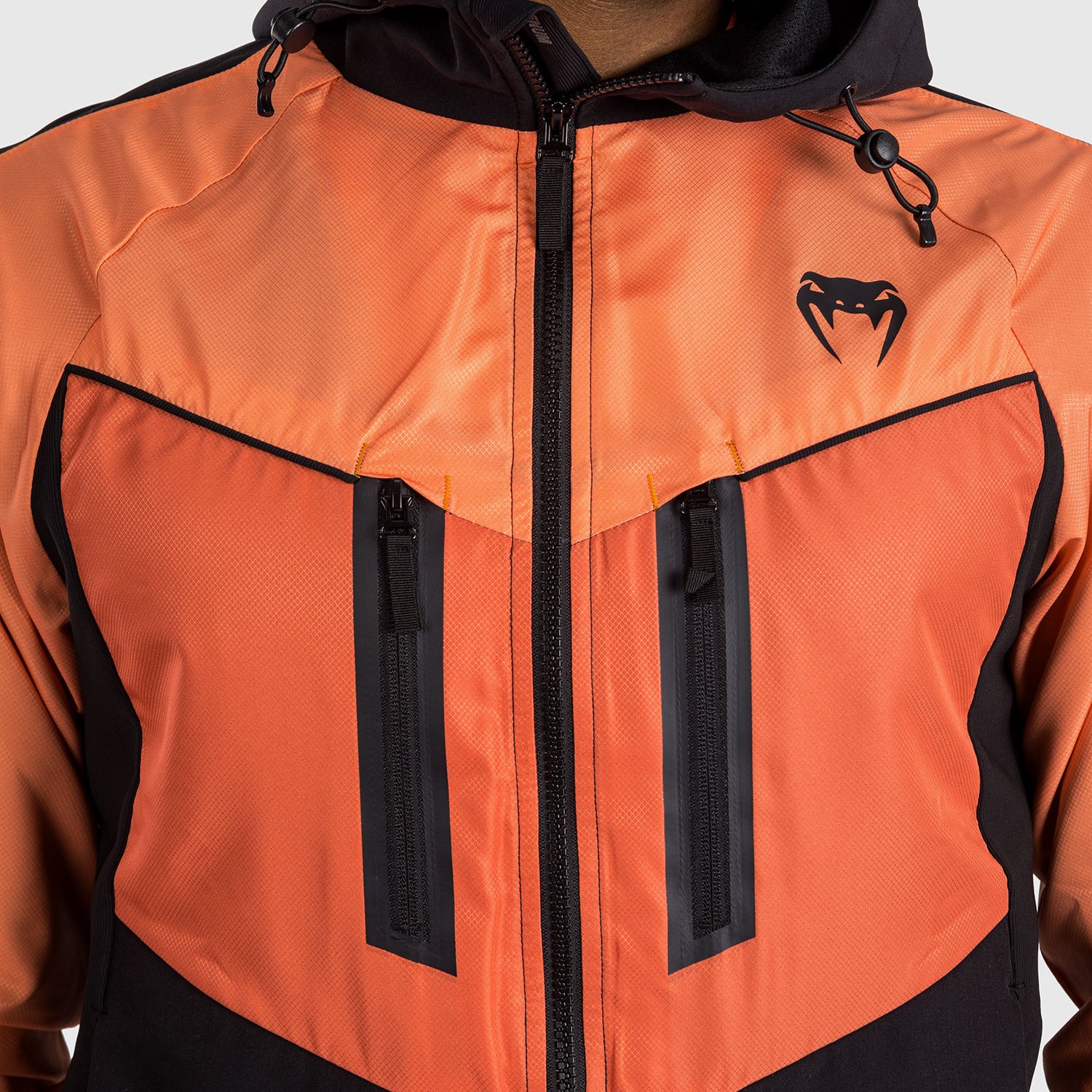 Venum Laser 3.0 Track Jacket - Black/Orange - Image 8