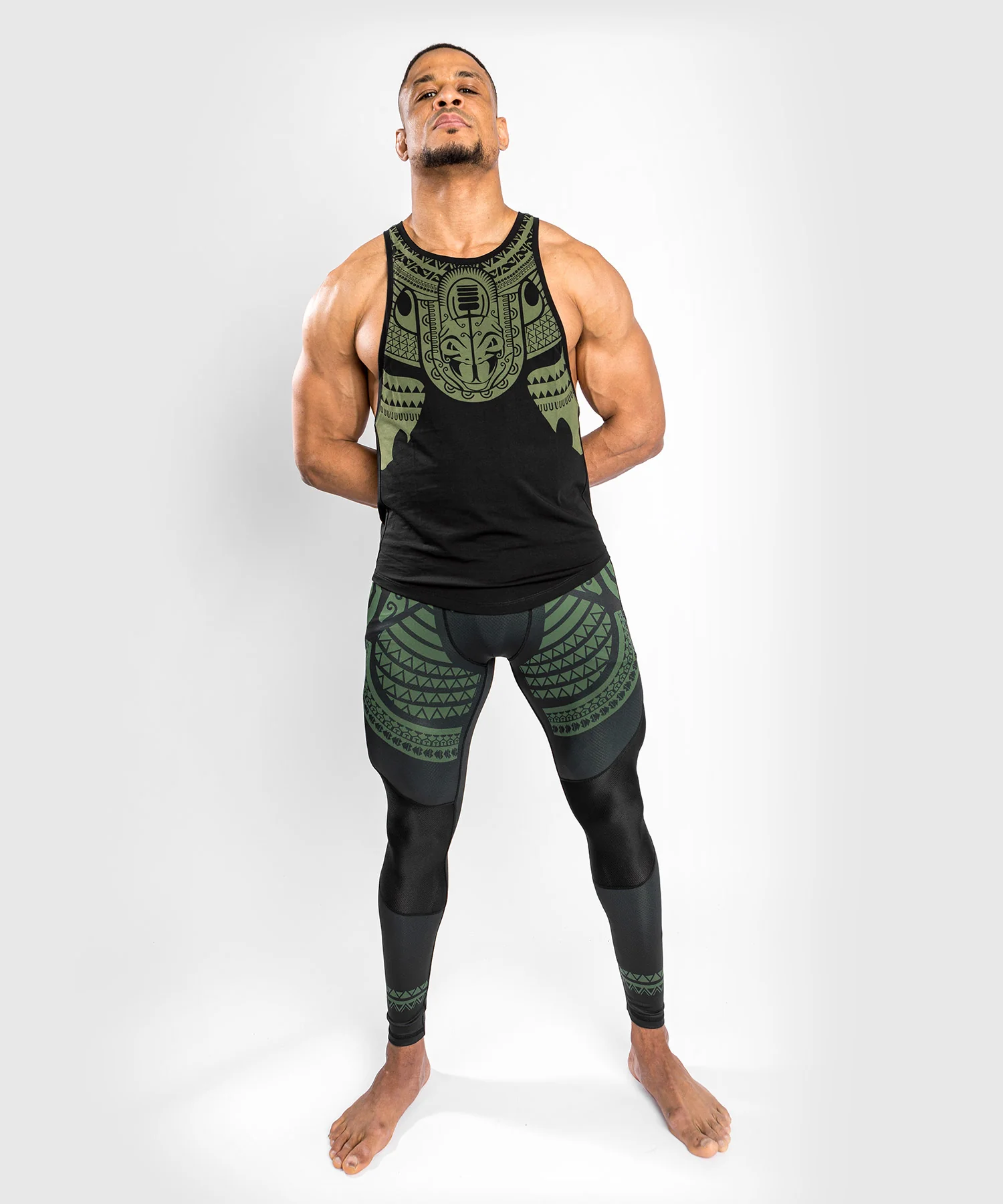 Venum Nakahi Spats - Black/Khaki - Image 2