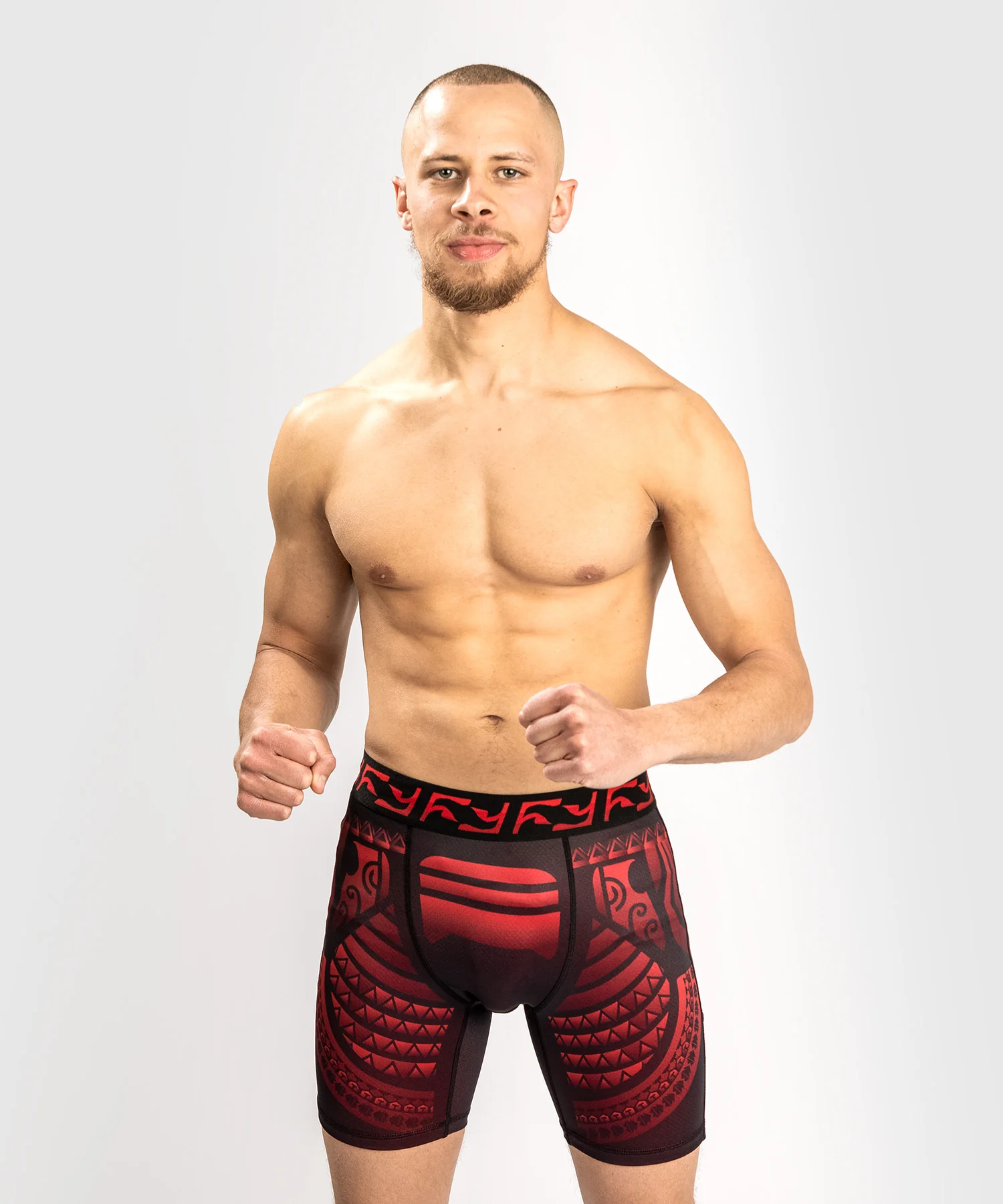 Venum Nakahi Vale Tudo Short - Black/Red - Image 2