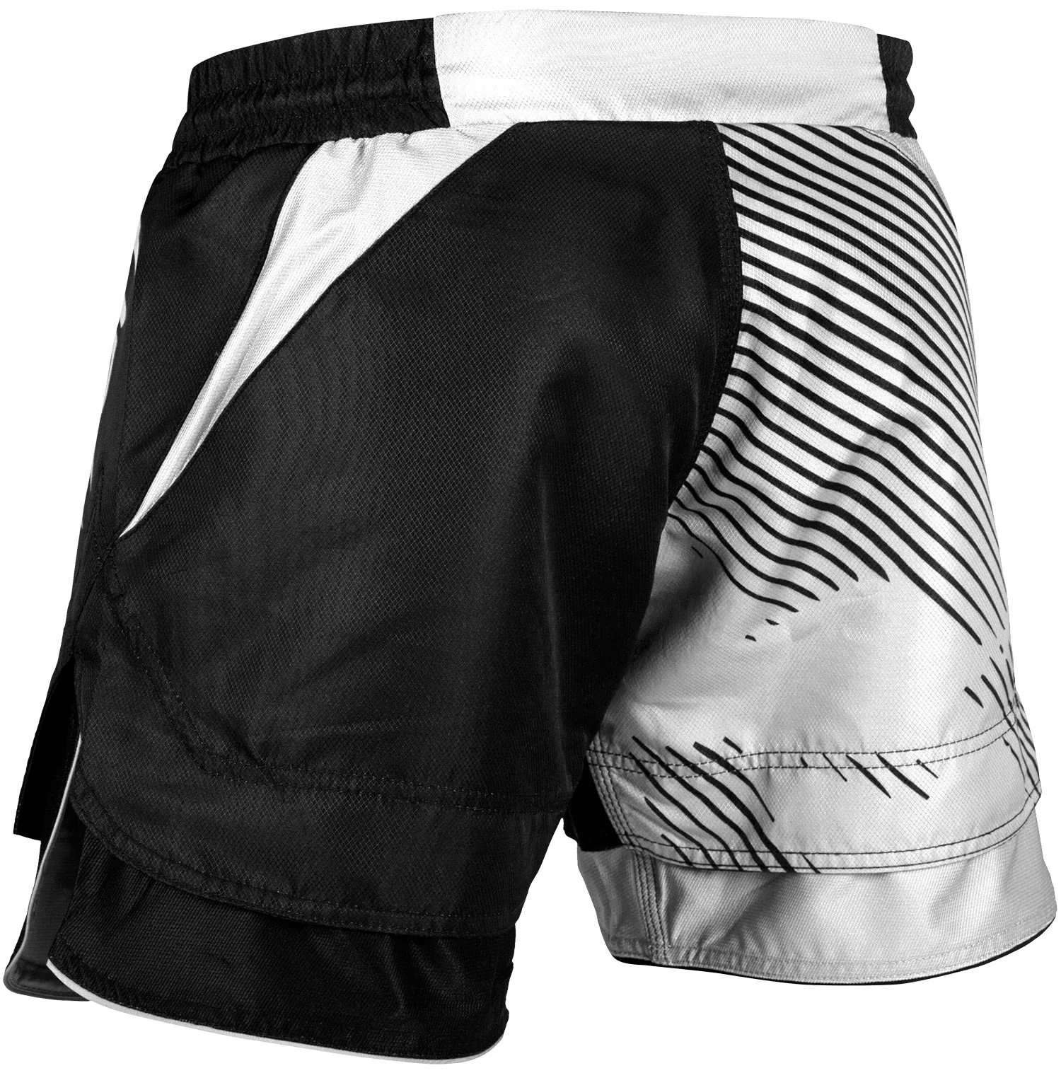 Venum NoGi 2.0 Fightshorts - Black/White - Image 3
