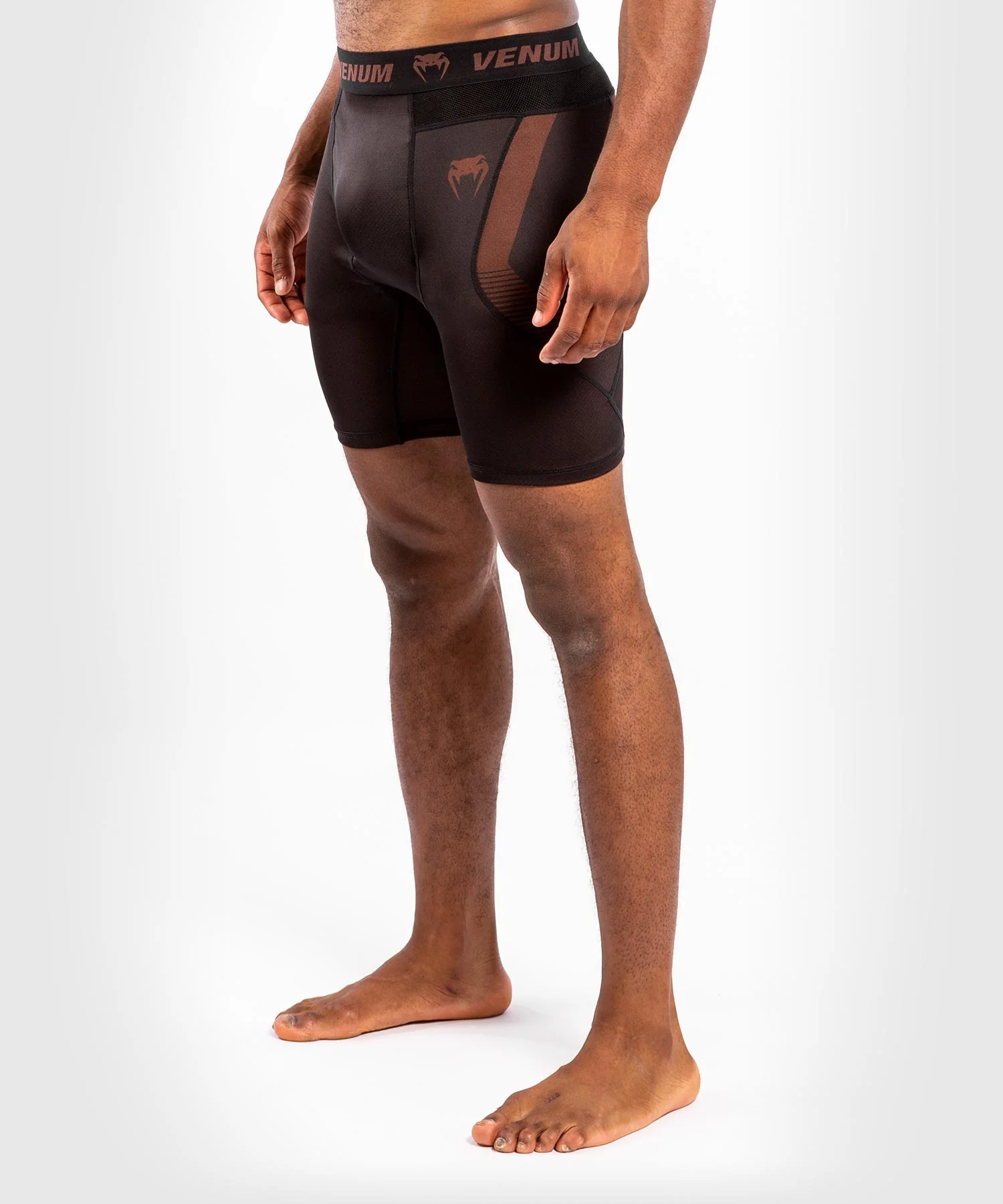 Venum NoGi 3.0 Vale Tudo Shorts - Black/Brown - Image 3