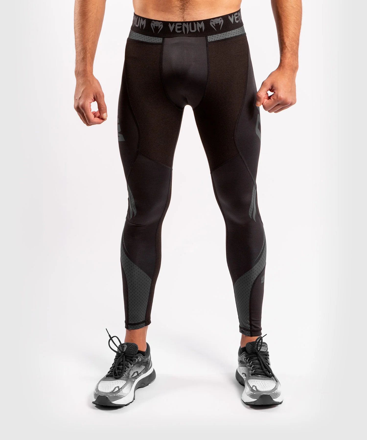 Venum ONE FC Impact Compression Tights - Black/Black - Image 3