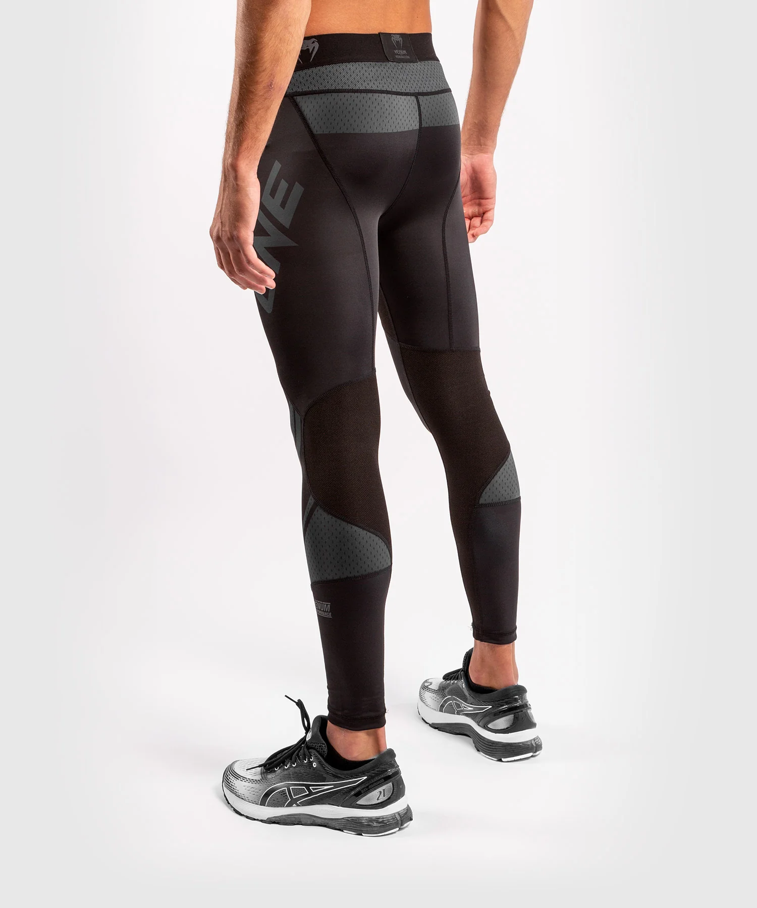 Venum ONE FC Impact Compression Tights - Black/Black - Image 5