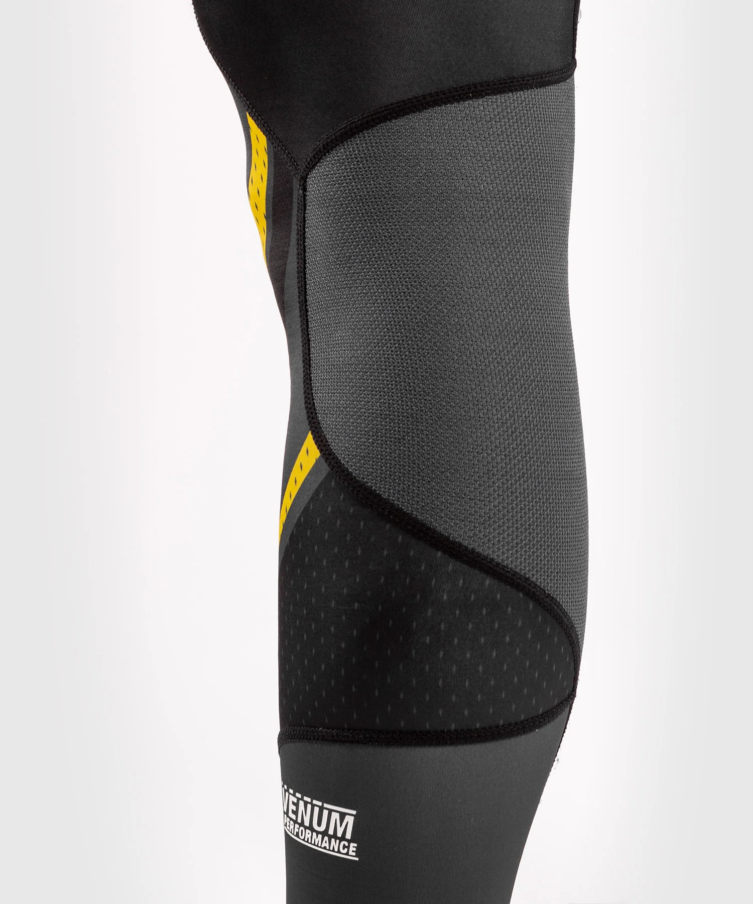 Venum ONE FC Impact Compression Tights - Grey/Yellow - Image 8