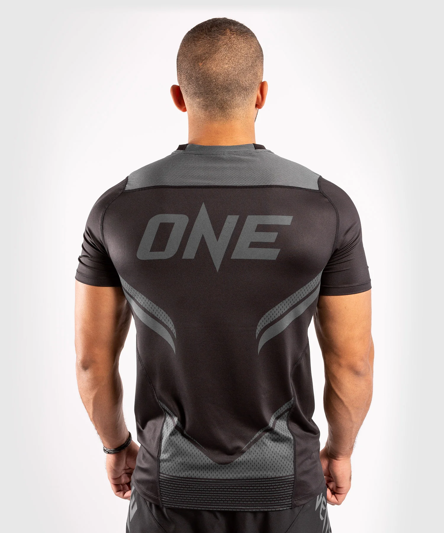 Venum ONE FC Impact Dry Tech T-Shirt - Black/Black - Image 2