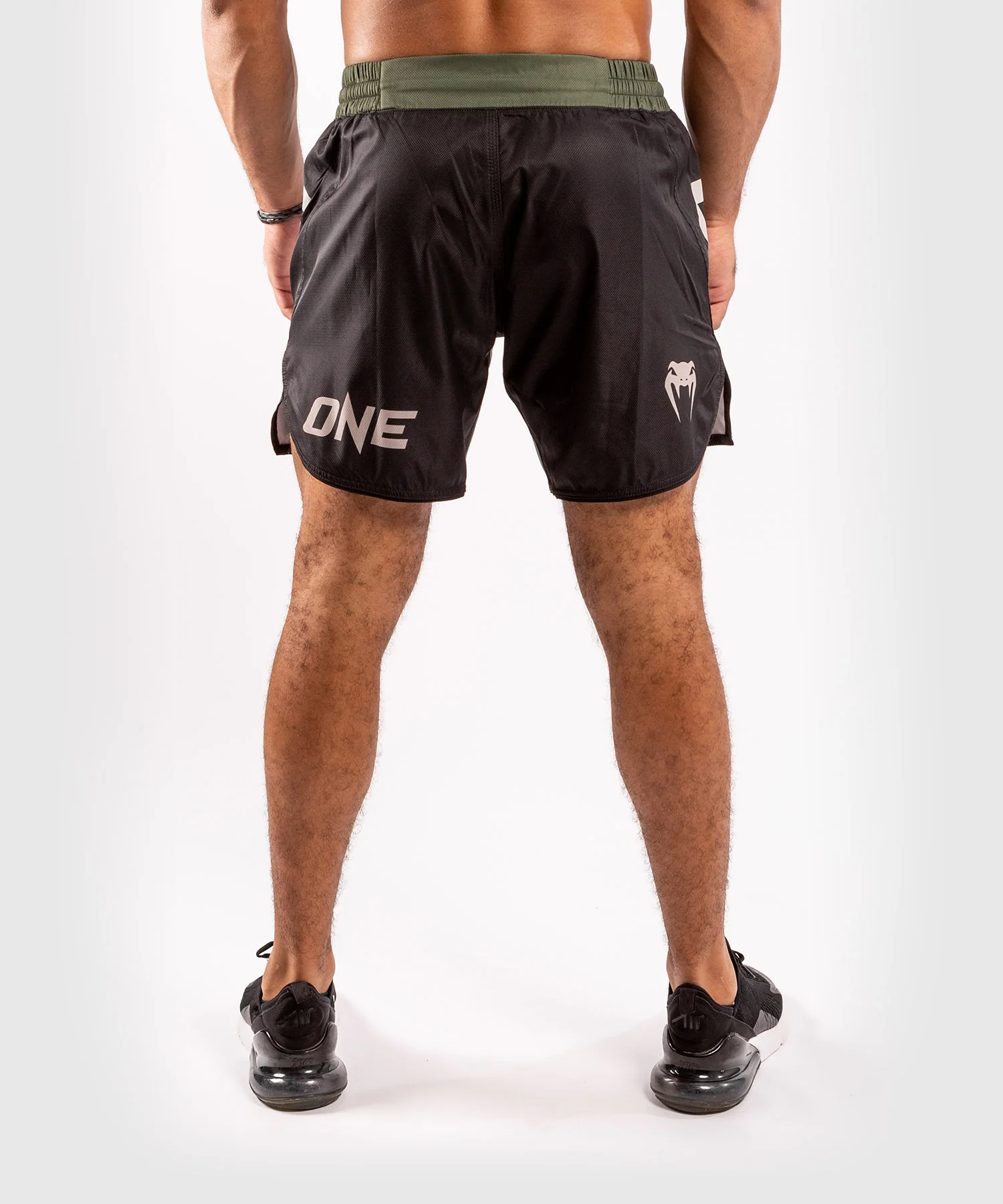 Venum ONE FC Impact Fightshorts - Black/Khaki - Image 2