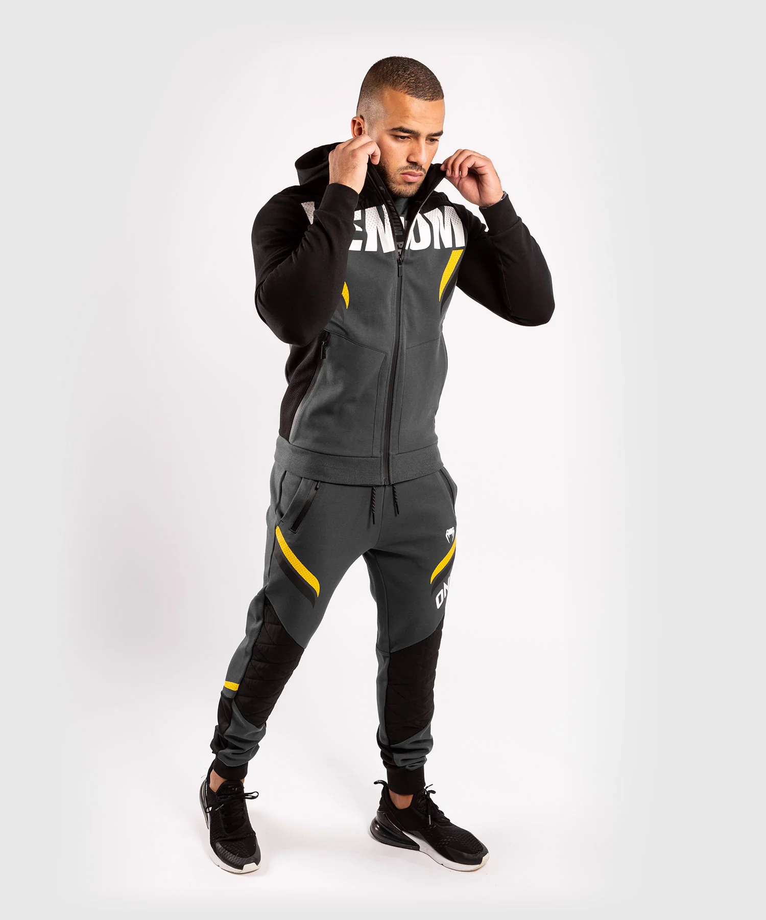 Venum ONE FC Impact Joggers - Grey/Yellow - Image 6