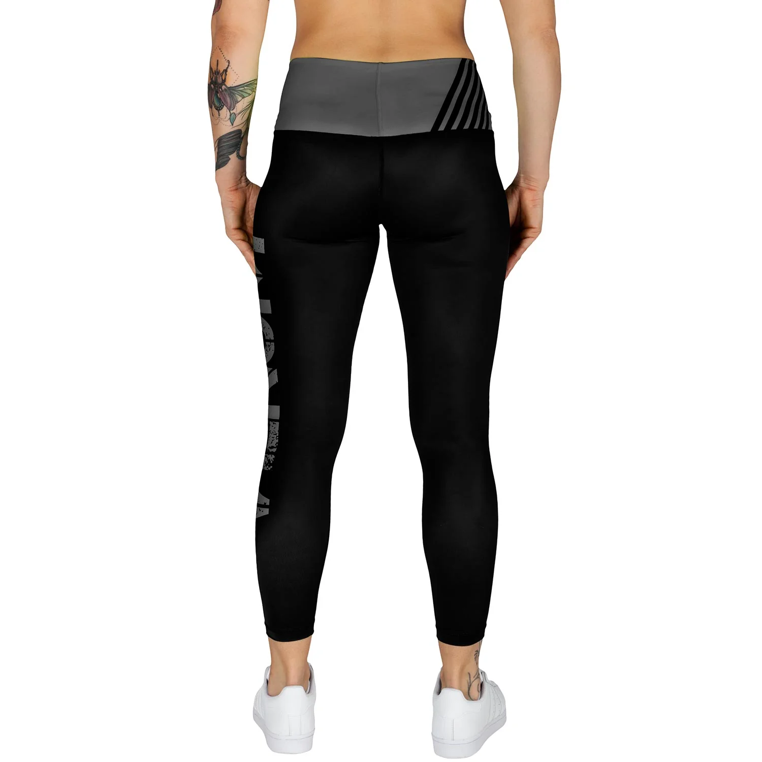 Venum Power Leggings - Black/Grey - Image 4