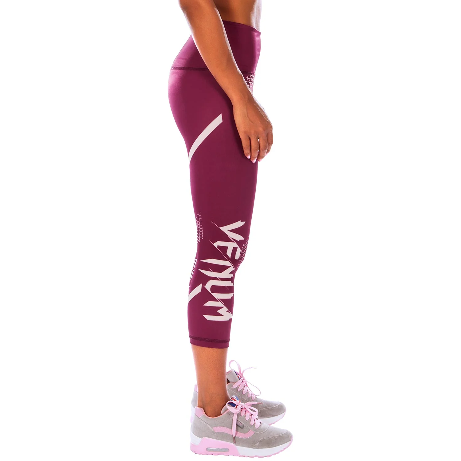 Venum Rapid Cropped Leggings - Plum - Image 3