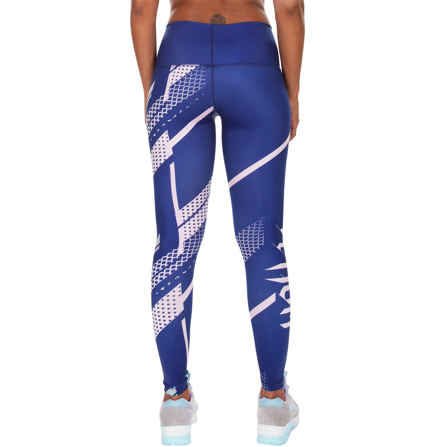 Venum Rapid Leggings - Navy Blue/Coral - Image 4