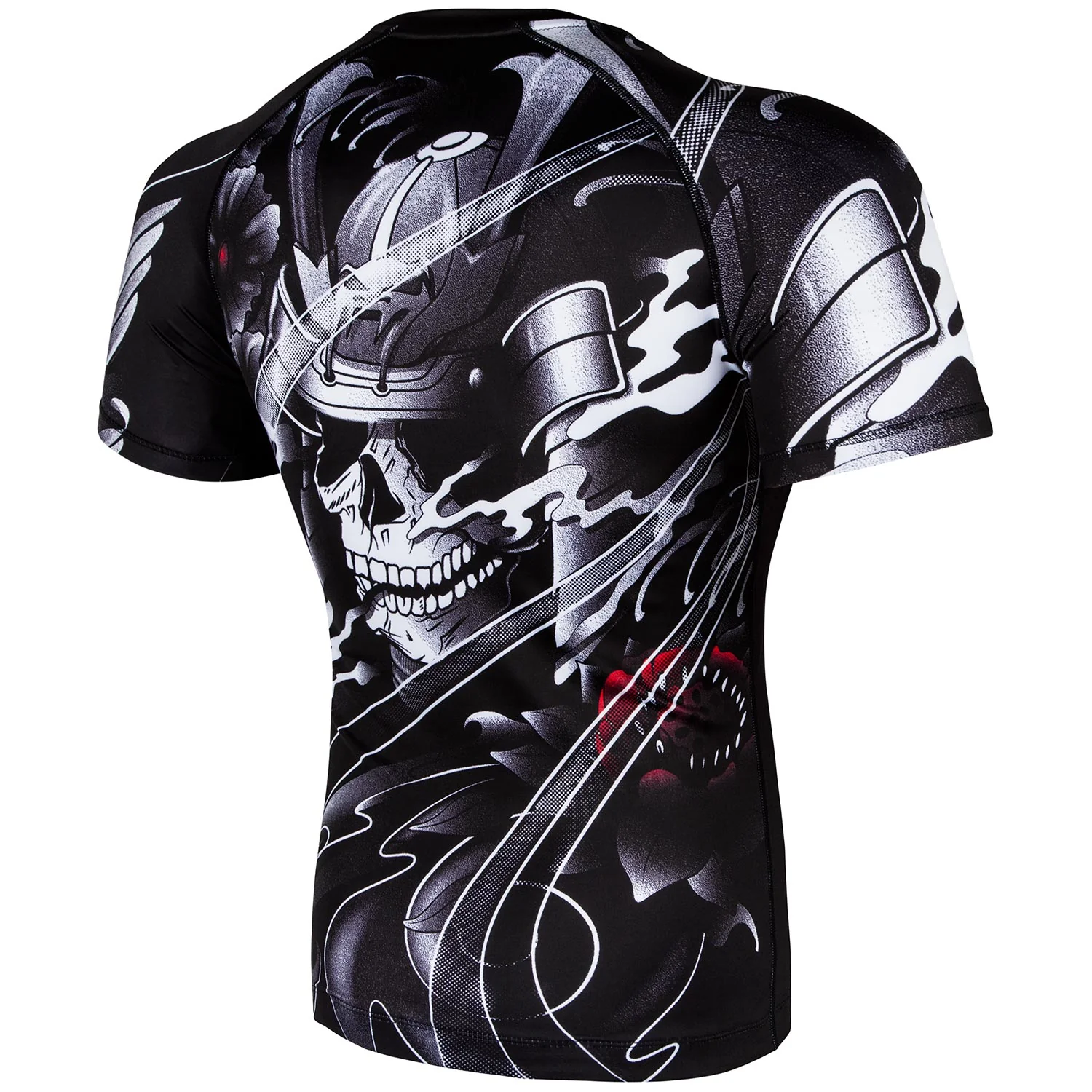 Venum Samurai Skull Rashguard - Short Sleeves - Black - Image 3