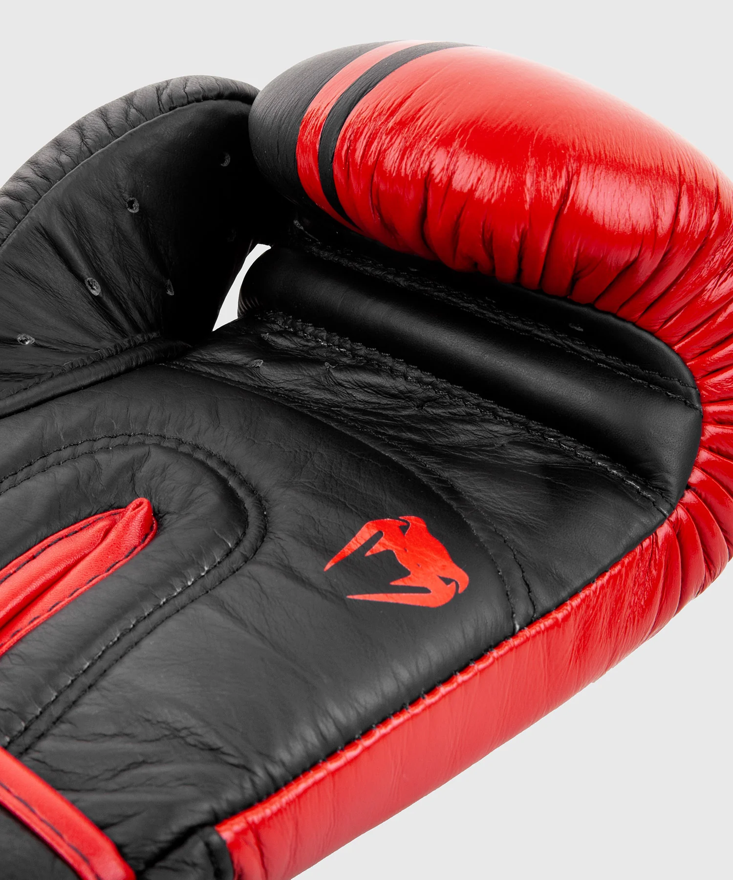 Venum Shield Pro Boxing Gloves Velcro - Black/Red - Image 5