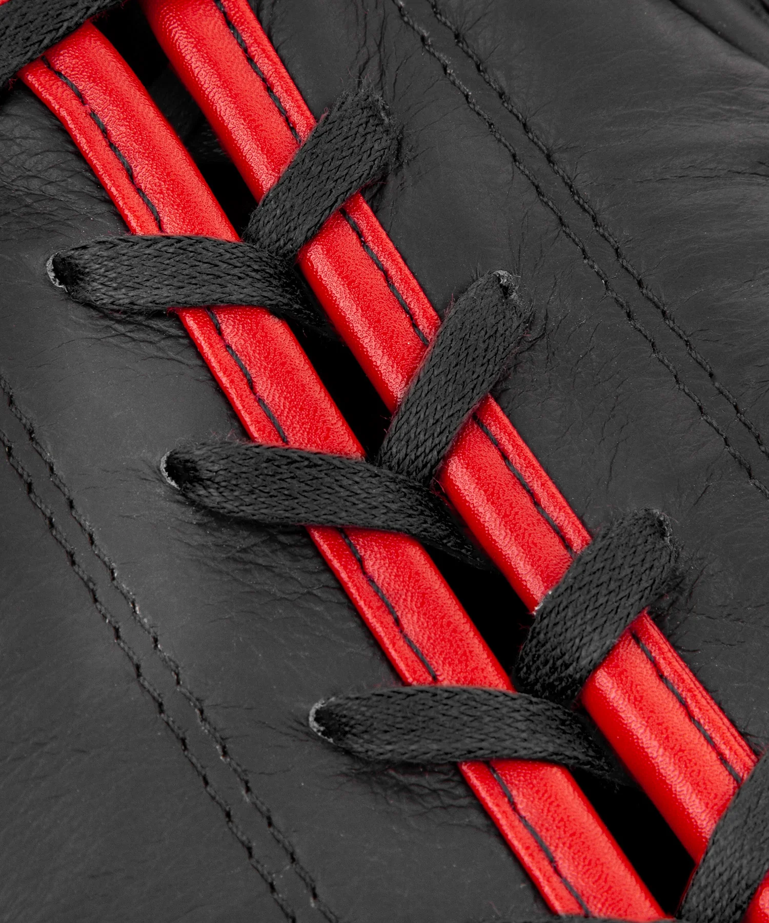 Venum Shield Pro Boxing Gloves - With Laces - Black/Red - Image 7