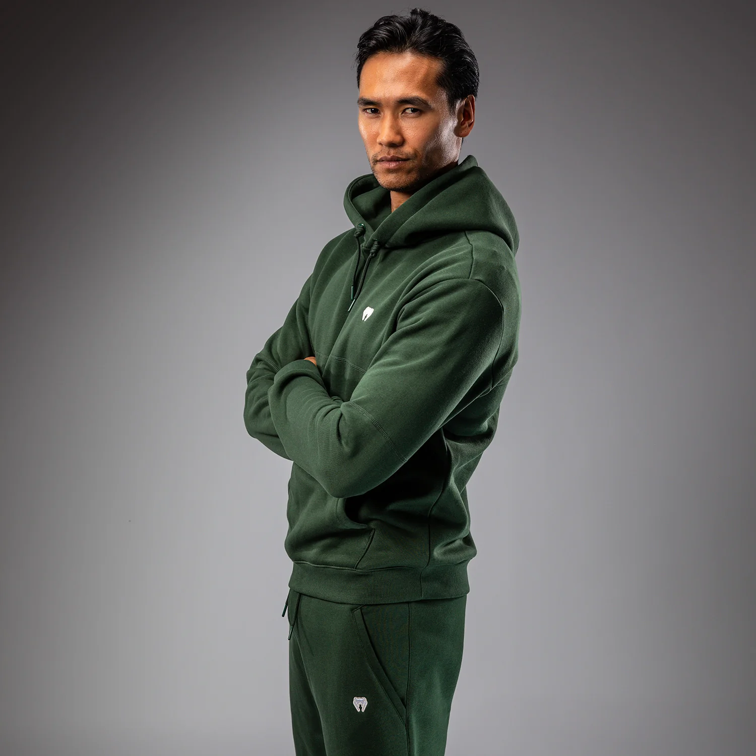 Venum Silent Power Hoodie - Forest Green - Image 2