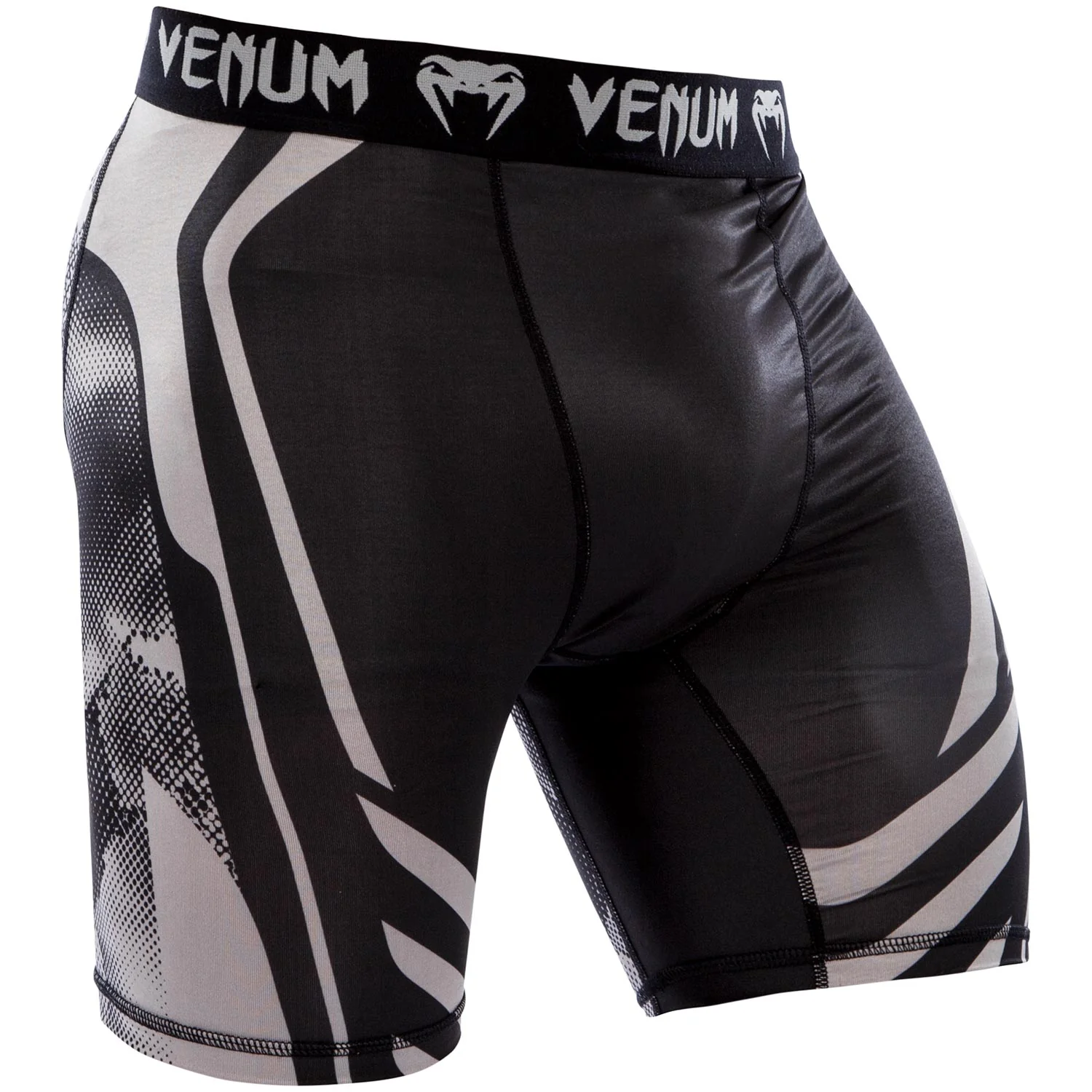 Venum Technical Compression Shorts - Black/Grey - Image 2