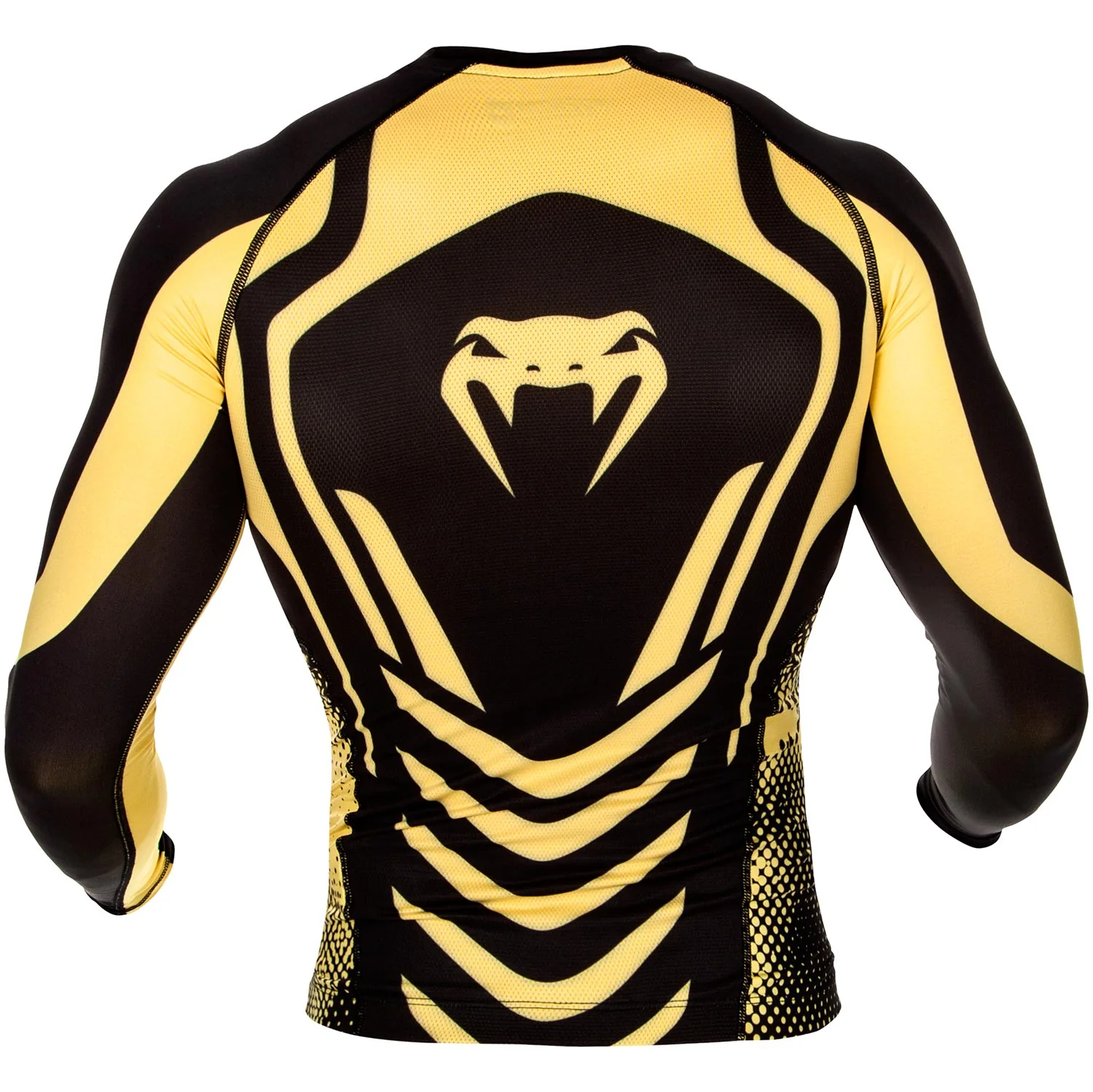 Venum Technical Compression T-shirt - Long Sleeves - Black/Yellow - Image 4
