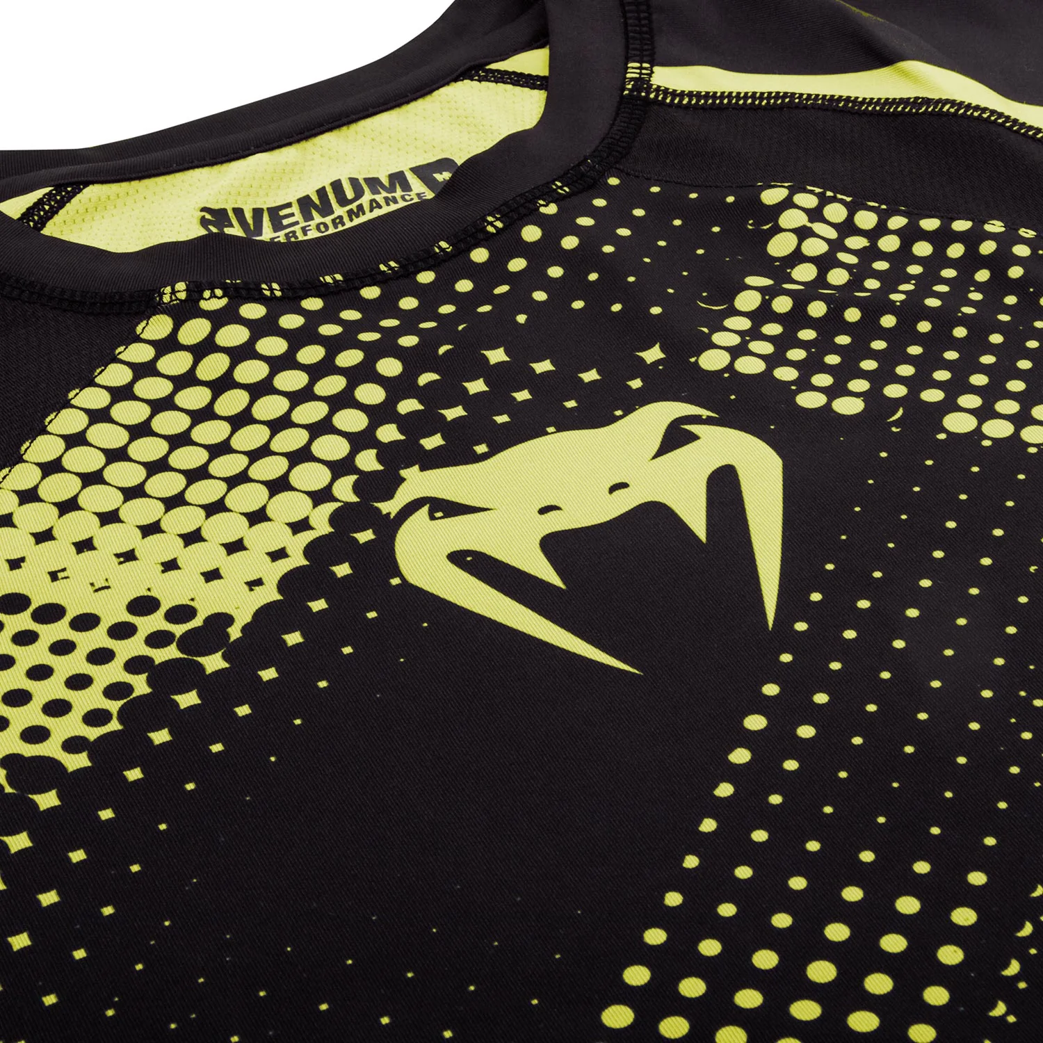 Venum Technical Compression T-shirt - Long Sleeves - Black/Yellow - Image 6