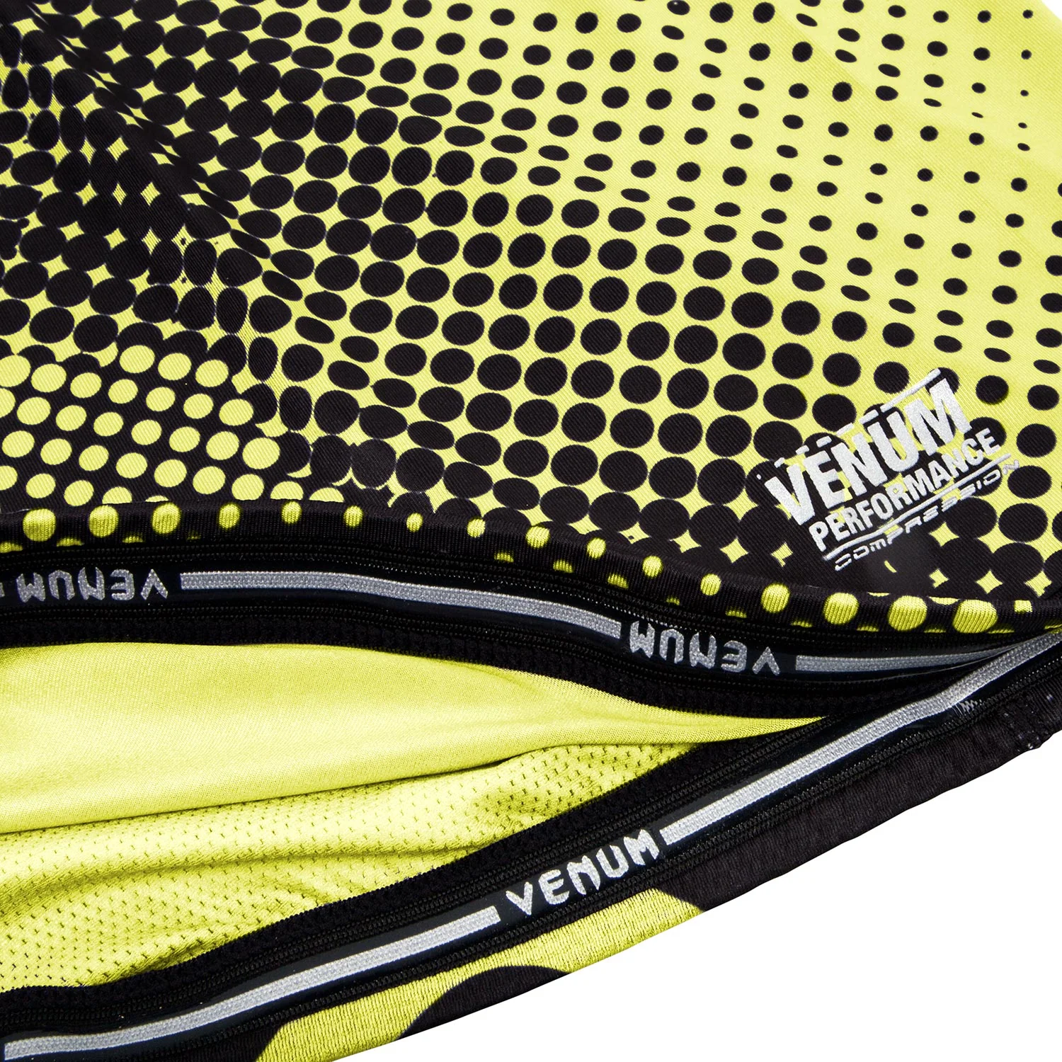 Venum Technical Compression T-shirt - Long Sleeves - Black/Yellow - Image 8