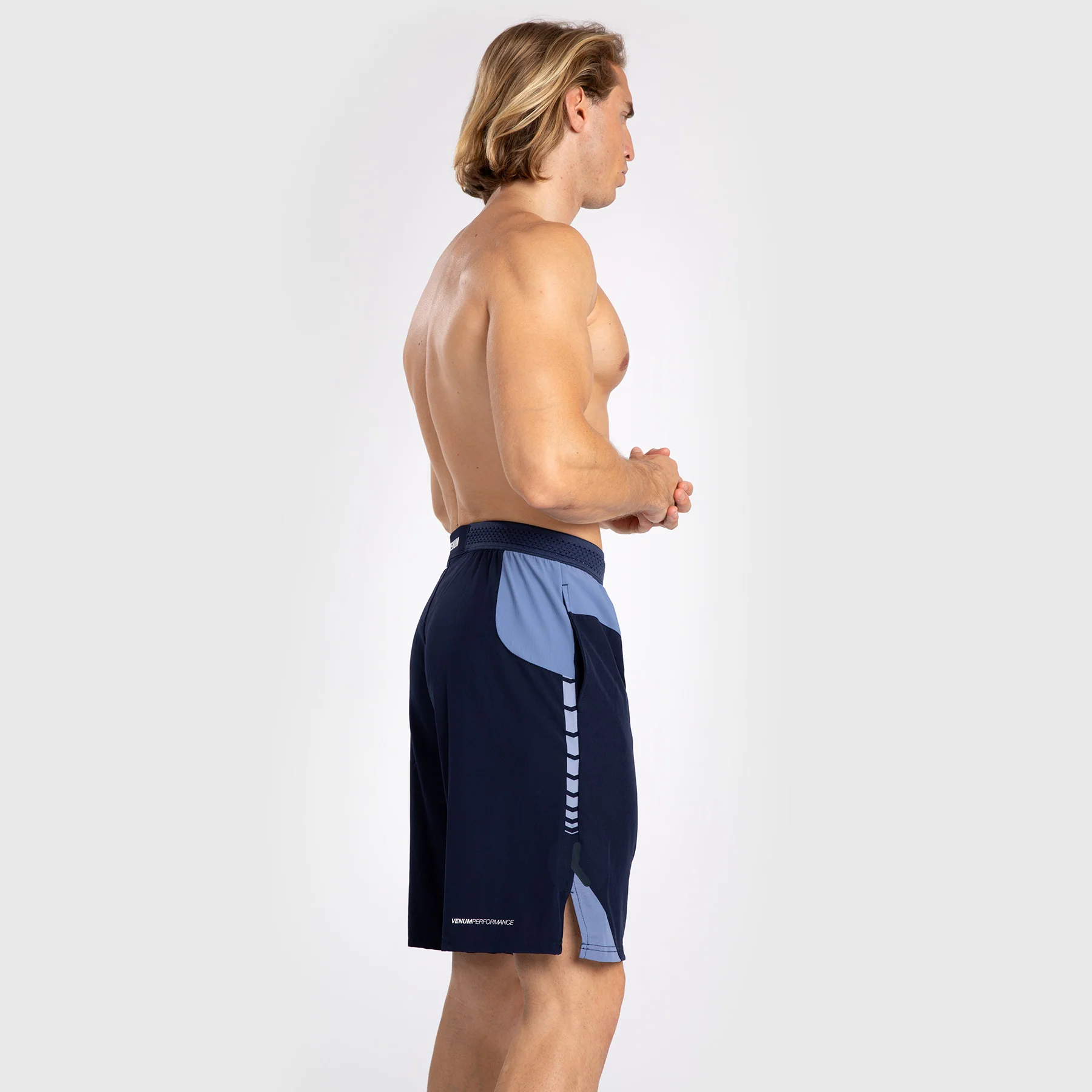 Venum Tempest Men's Training Shorts - Navy Blue/Blue - Image 2