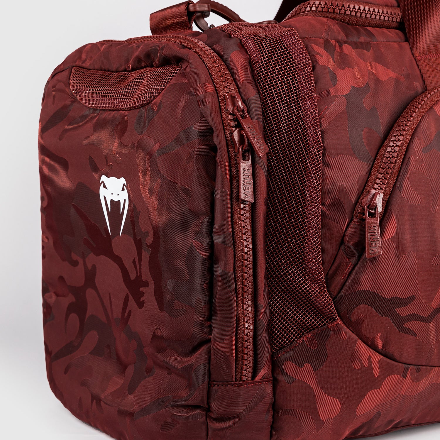 Venum Trainer Lite Sports Bag - Camo/Burgundy - Image 7