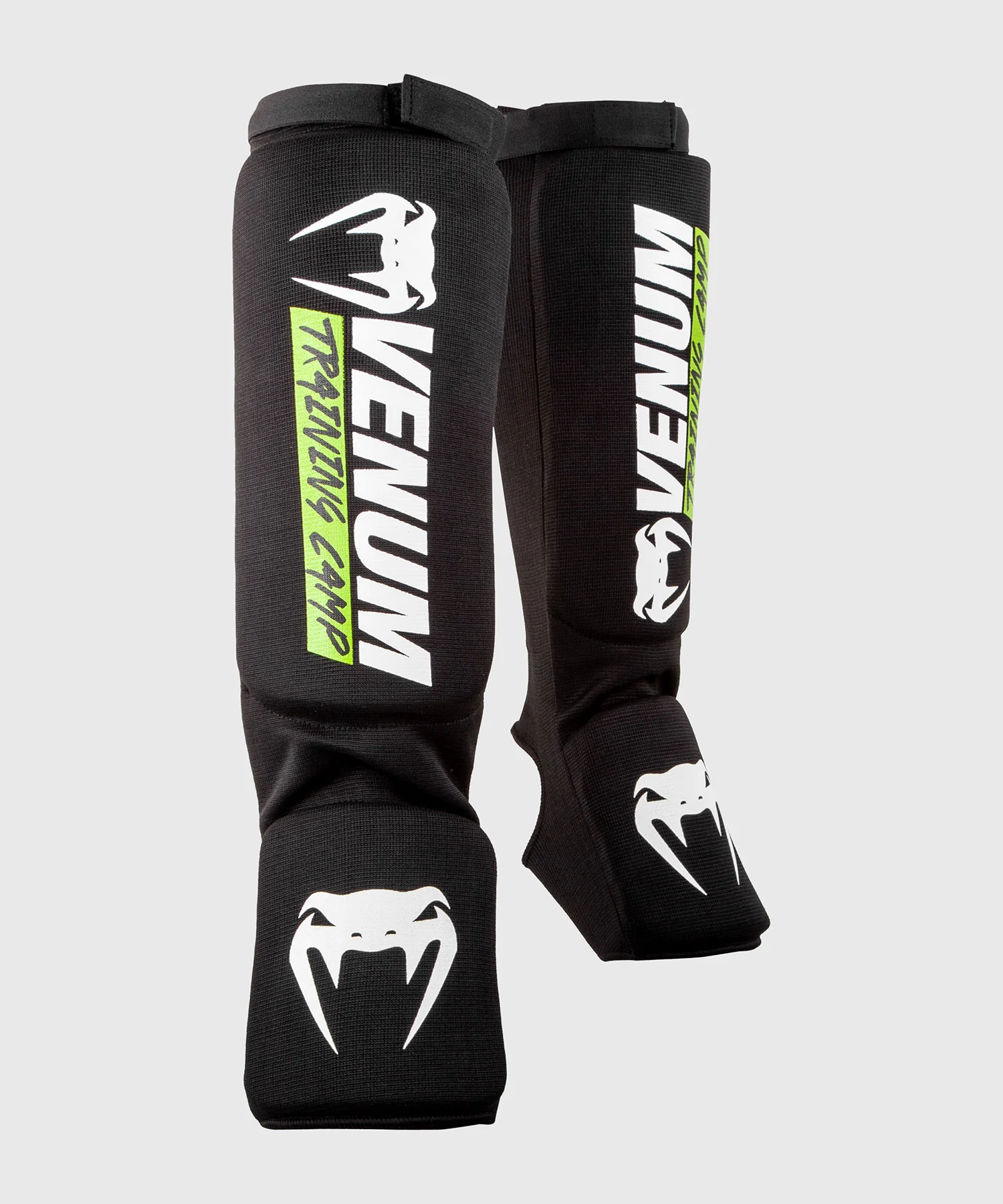 Venum Training Camp 2.0 Shin guards - Black/Neo Yellow - Image 3