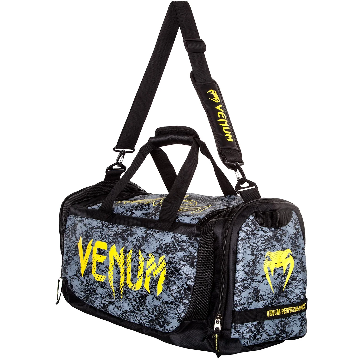 Venum Tramo Sport Bag - Black/Yellow - Image 2