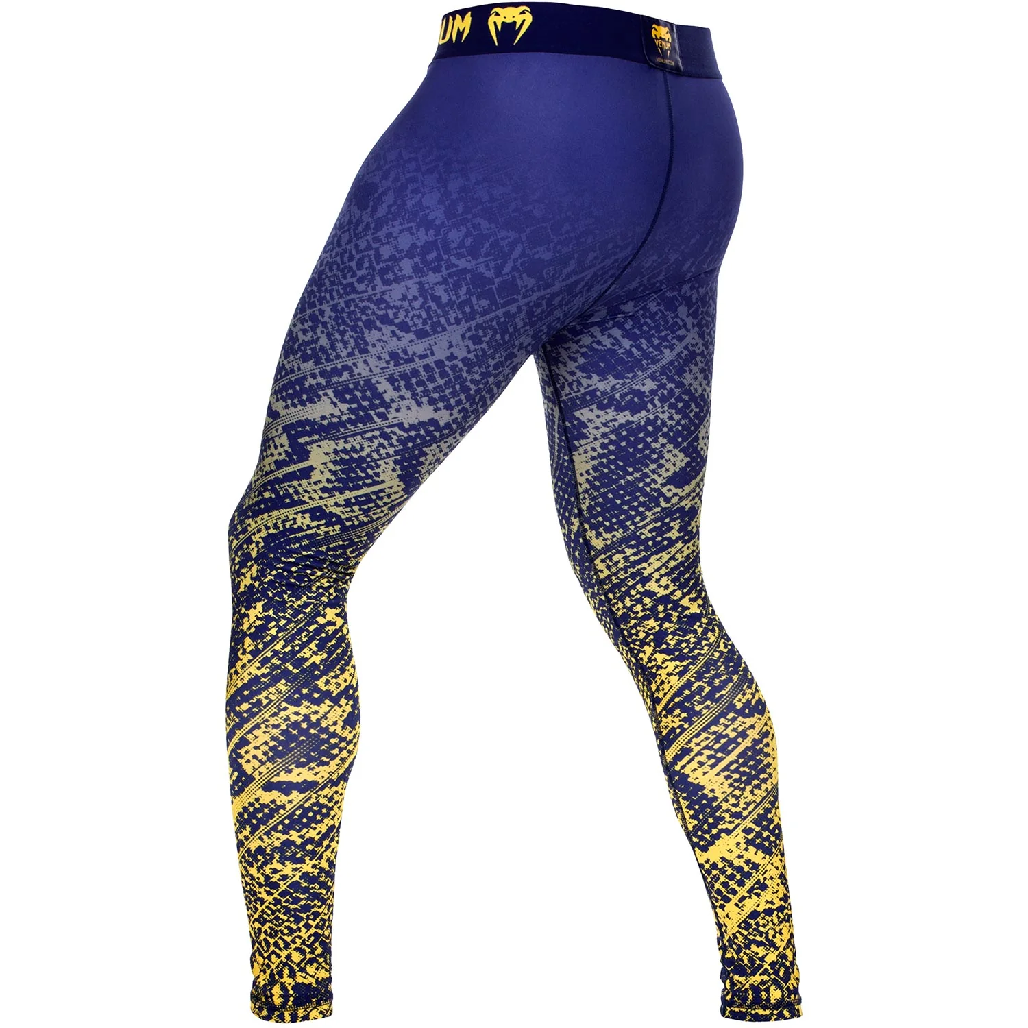 Venum Tropical Compression Tights - Blue/Yellow - Image 3
