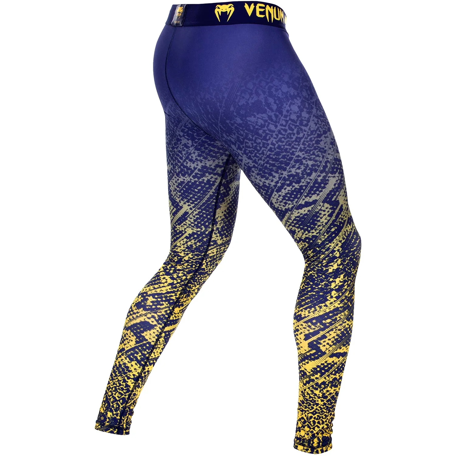Venum Tropical Compression Tights - Blue/Yellow - Image 4