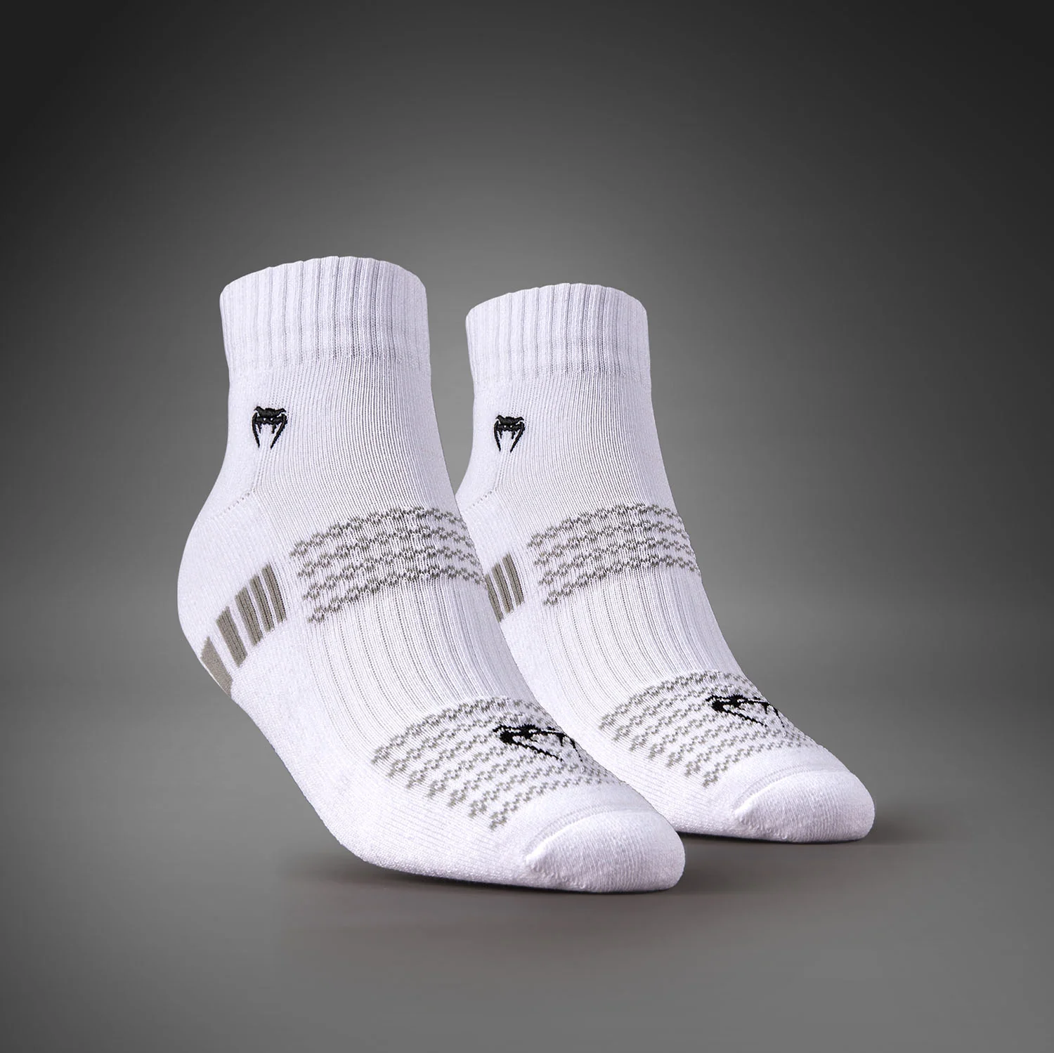 Venum Vector Ankle Socks 3 Pack - White/Grey - Image 2