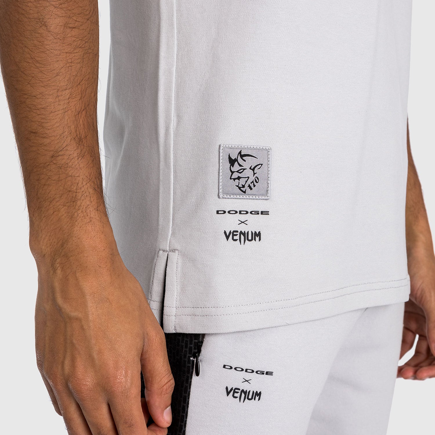 Venum x Dodge Demon 170 Men’s Polo Shirt - Grey - Image 7