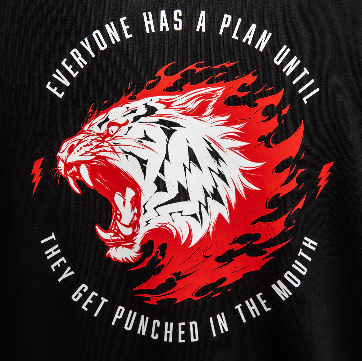 Venum x Mike Tyson Tiger Sleeveless Hoodie - Deep Black/Intense Red - Image 6