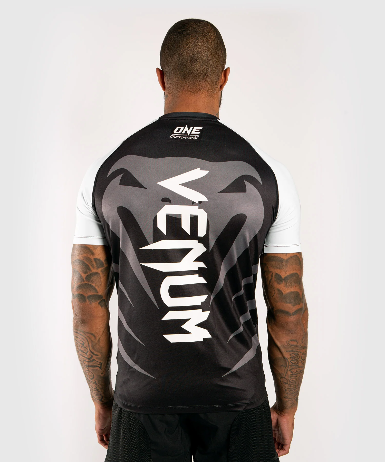 Venum x ONE FC Dry Tech T-shirt - White/Black - Image 4