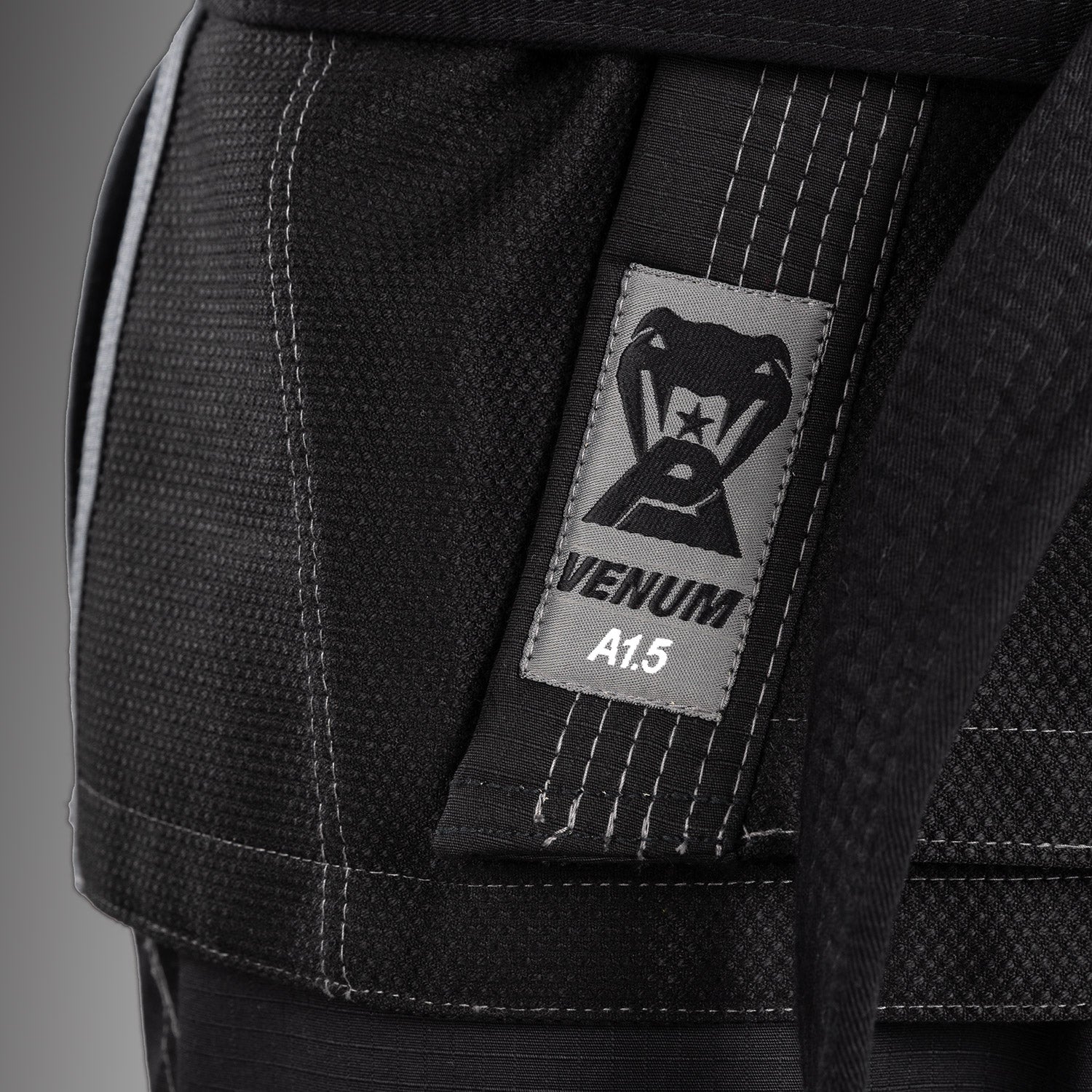 Venum x Polaris BJJ Gi - Black/Storm Grey - Image 7