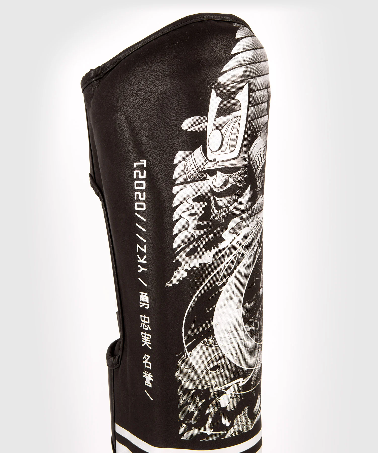 Venum YKZ21 Shin Guards – Black/Silver - Image 4